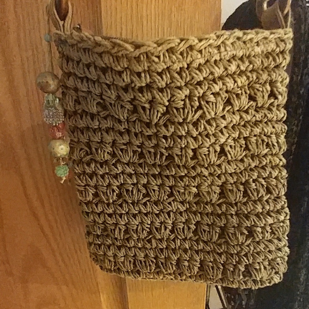 Braided crossbody bag